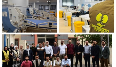 جامعة كركوك تنظّم زيارة تطوعية إلى مركز الأمل لغسل الكلى 