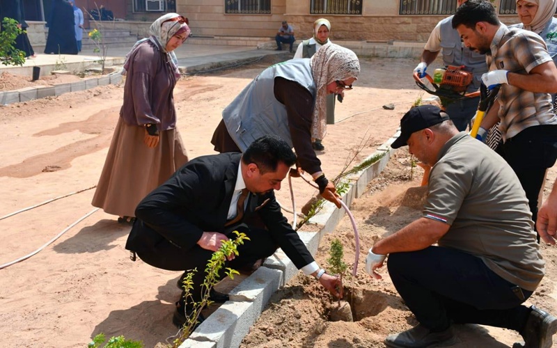 جامعة كركوك تطلق حملة تشجير للحفاظ على البيئة ومواجهة التغير المناخي