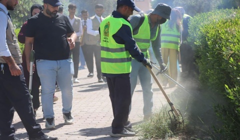 To provide a suitable university environment Kirkuk University launches a major cleaning campaign