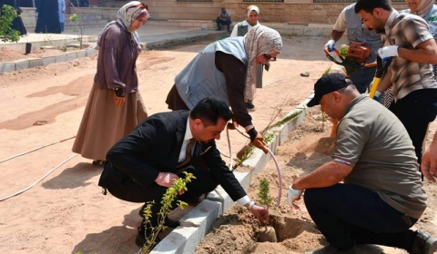 Kirkuk University launches a afforestation campaign to preserve the environment and confront climate change