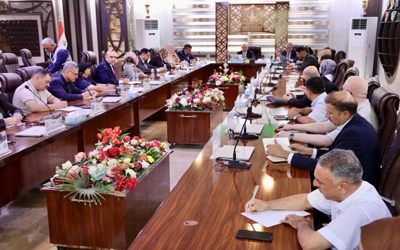 Kirkuk University holds an expanded meeting to monitor workflow and improve service delivery.